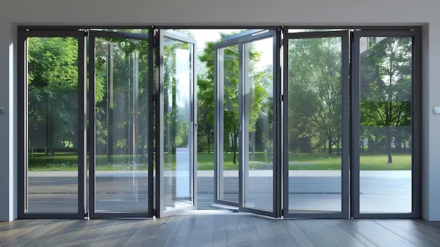 Soundproof aluminium door insulation