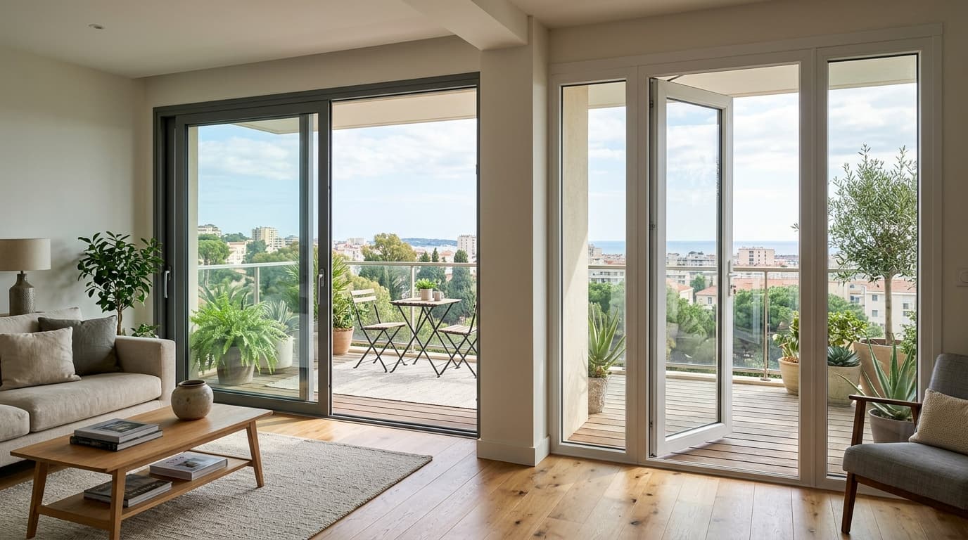 Balcony Low Maintenance Aluminium Door