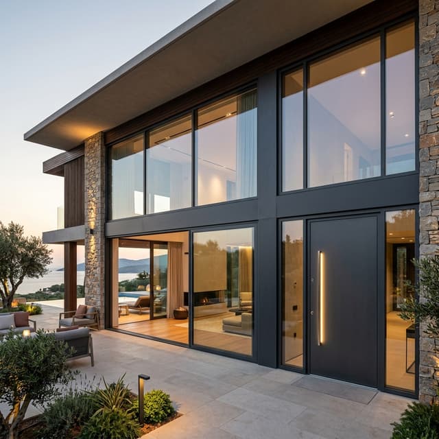 Weatherproof luxury aluminium window system