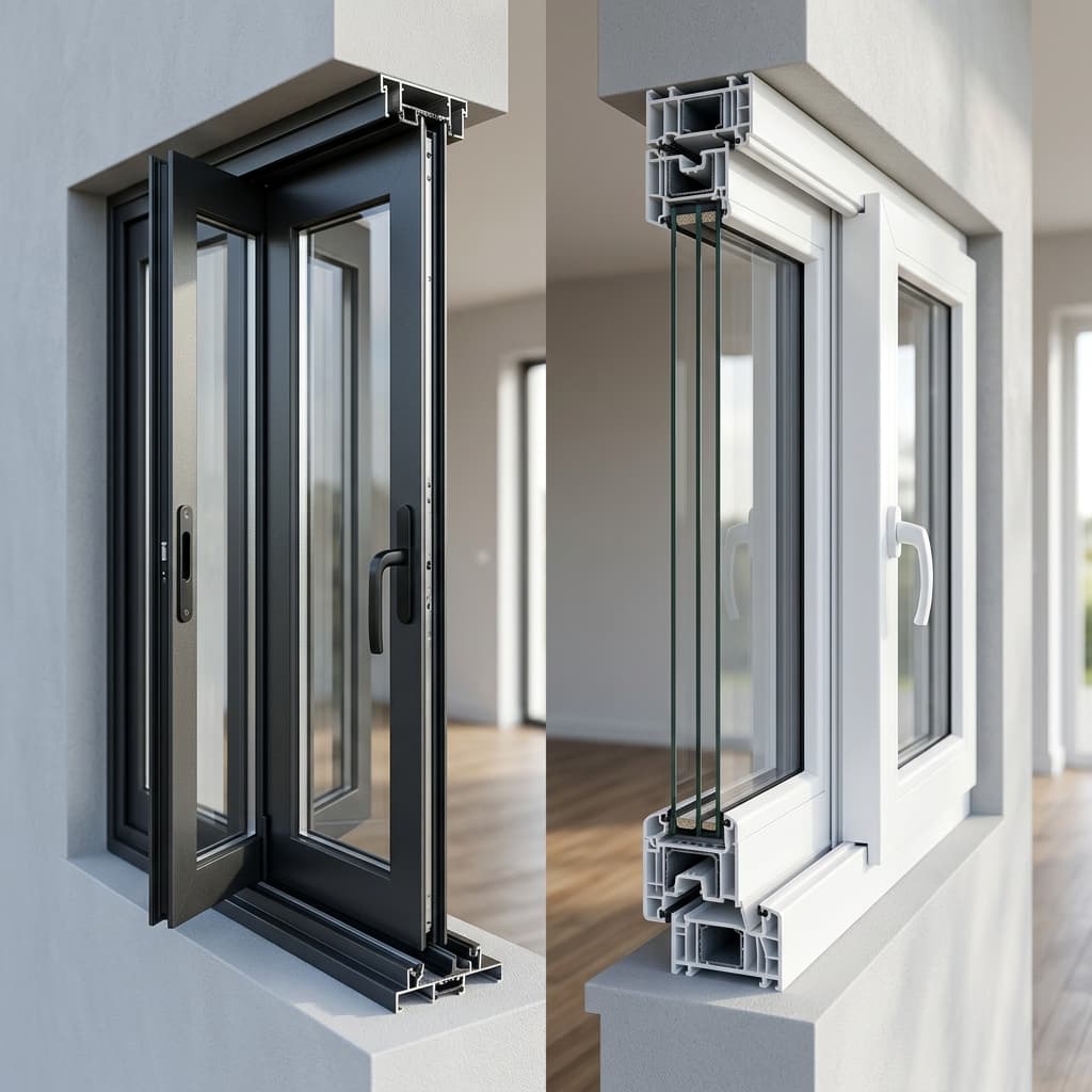Comparison of aluminium versus uPVC window profiles