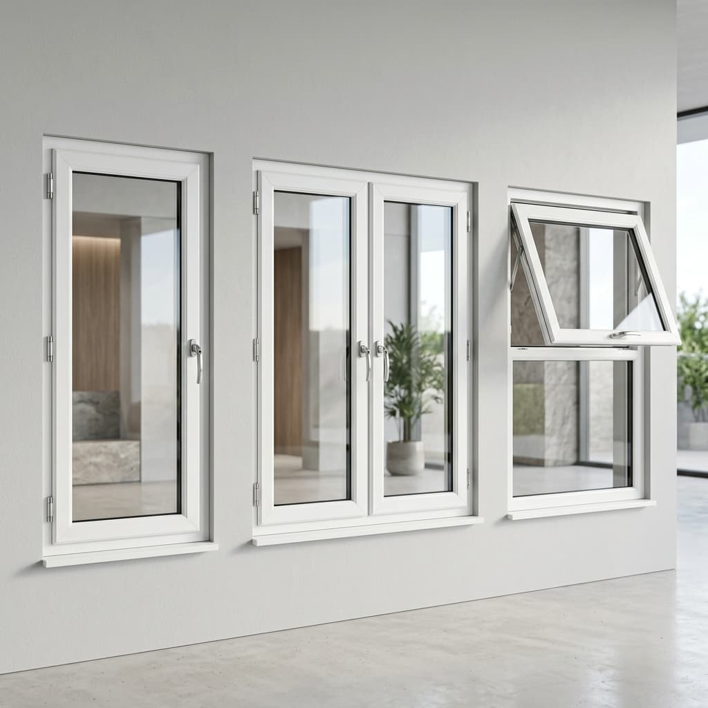 uPVC casement window types and configurations