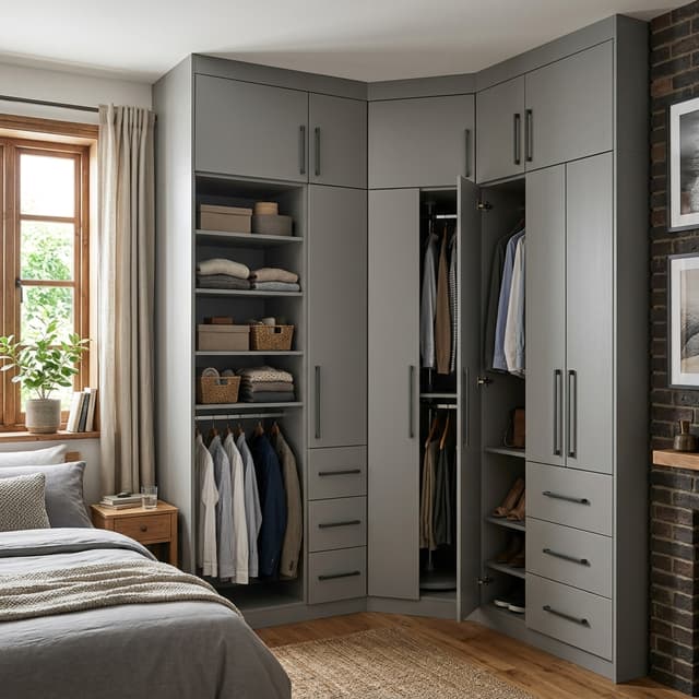 Modern wardrobe finishes and laminates