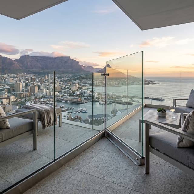 Modern glass balcony railing design
