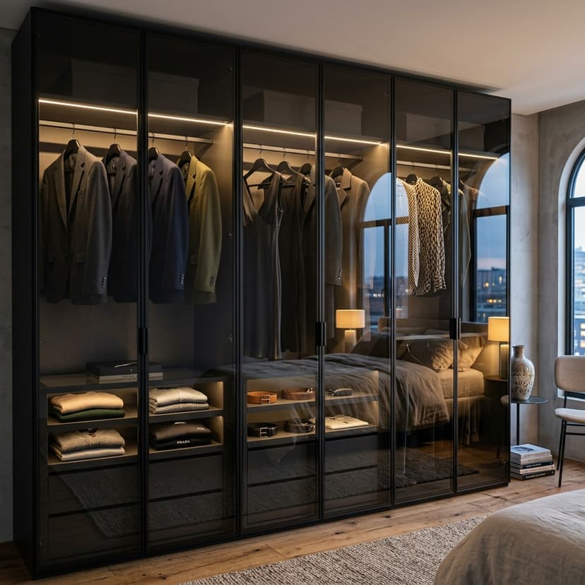 Glass Wardrobes