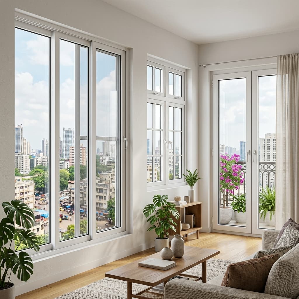 Variety of uPVC living room window designs