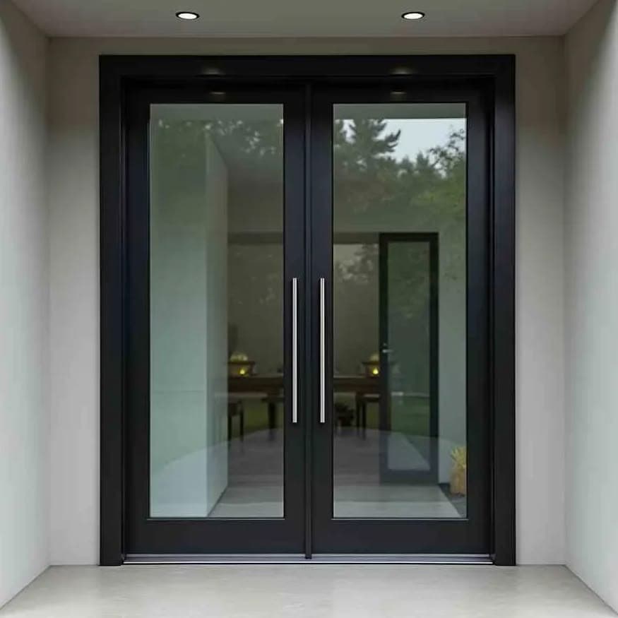 Black Aluminium Door