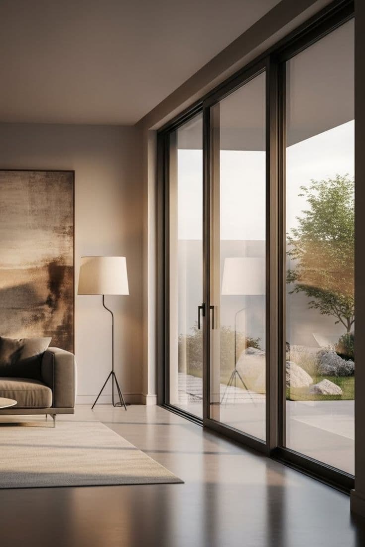 Slimline Aluminium Sliding Door